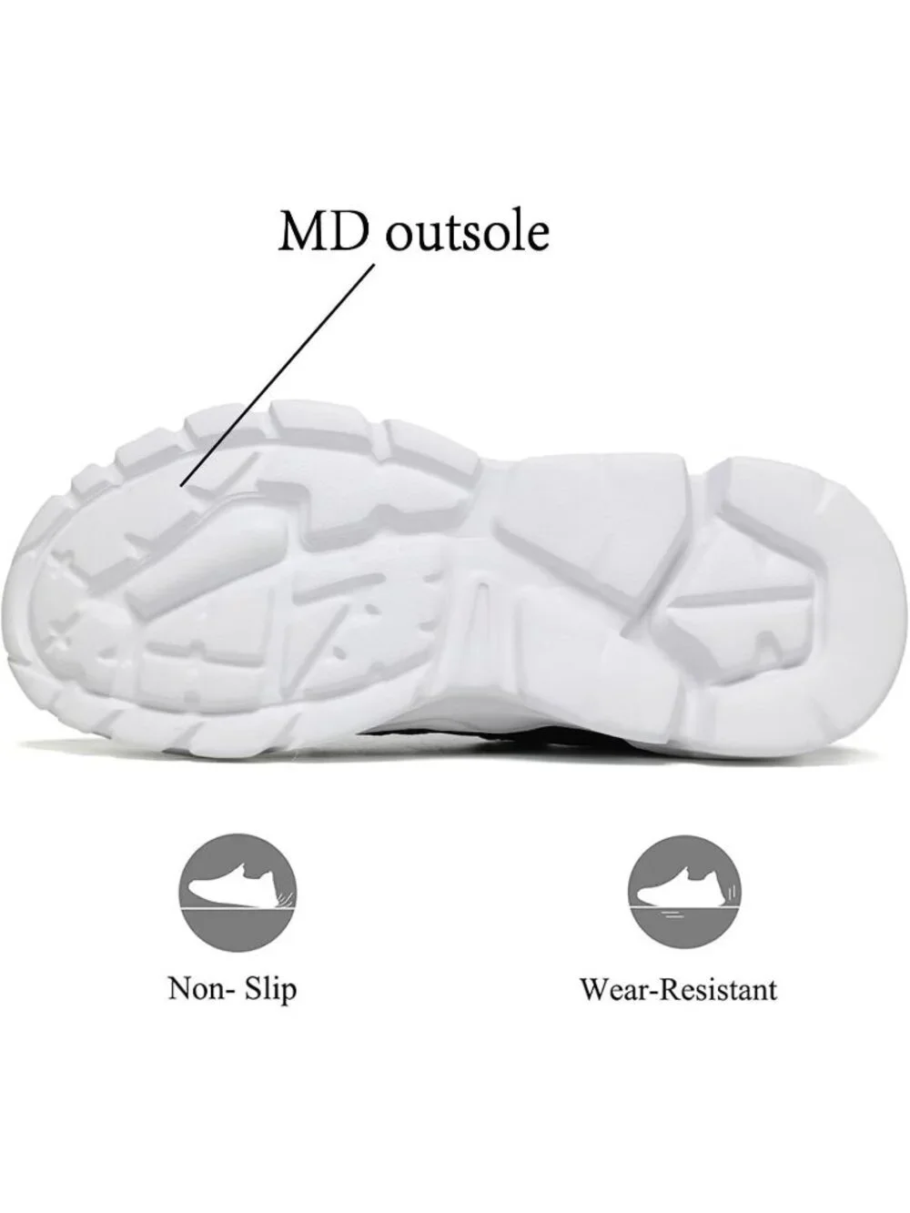 Men's Blue Rubber Non Slip Breathable Lightweight Fashion Athletic Sneakers